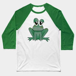 Froggy - A Funny Cartoon Frog Baseball T-Shirt